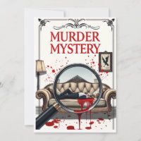 Detective Murder Mystery Invitation DIY