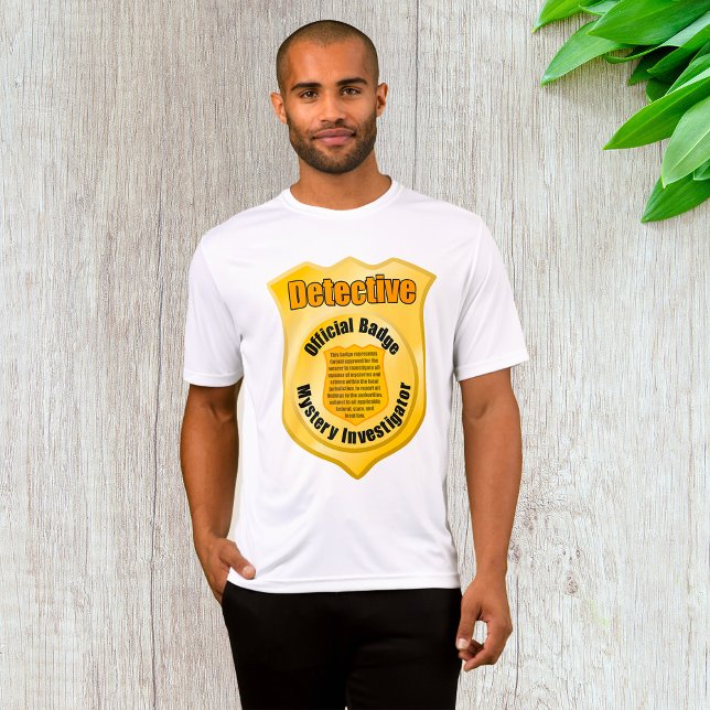 Detective Official Badge Mystery Investigator T-Shirt (Creator Uploaded)