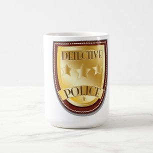 Detective Police Badge Coffee Mug