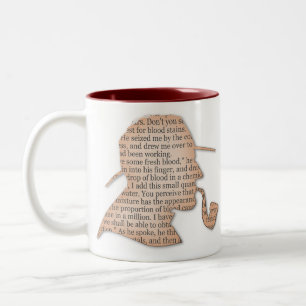 Detective Private Eye Victorian vintage Two-Tone Coffee Mug