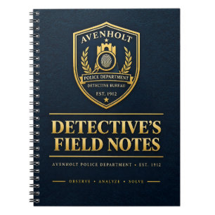 Detective’s Field Notes – Avenholt Police Departme Notebook