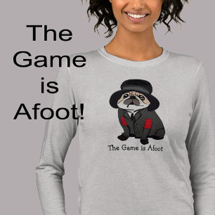 Detective Sherlock Pug Dog Lover Hobo  Tri-Blend Shirt