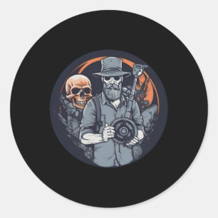 Detectorists Metal-Detectoring Metaldetector Detec Classic Round Sticker