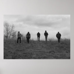 Determination Black and White Poster/ Print
