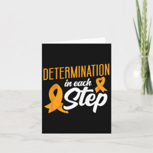 Determination In Each Step Blood Cancer Awareness  Card