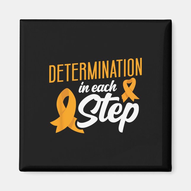 Determination In Each Step Blood Cancer Awareness  Magnet (Front)