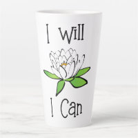 Determination Lotus Flower I will I Can