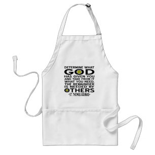 Determine What God Has Given You Aquinas Quote Standard Apron