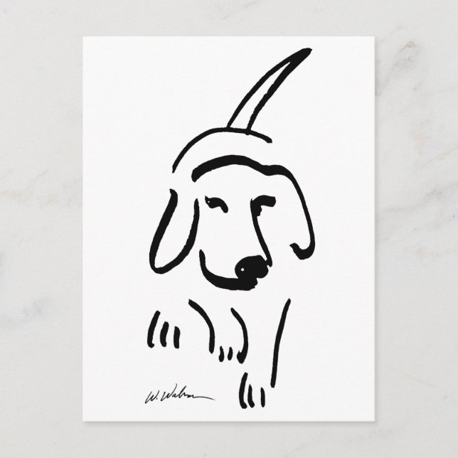 Determined Beagle Postcard (Front)