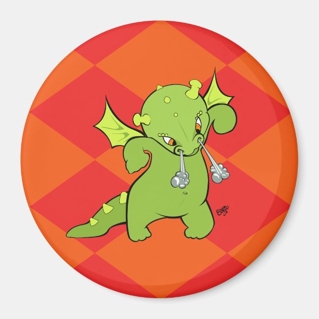 Determined Dragon Magnet (Front)