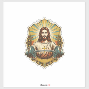 Determined Jesus Heavy Iron Barbell Powerlifting G