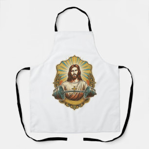 Determined Jesus Heavy Iron Barbell Powerlifting G Apron