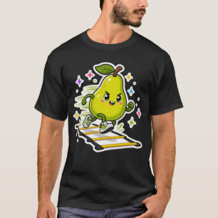 Determined Pear Agility Ladder Workout Cartoon Sti T-Shirt