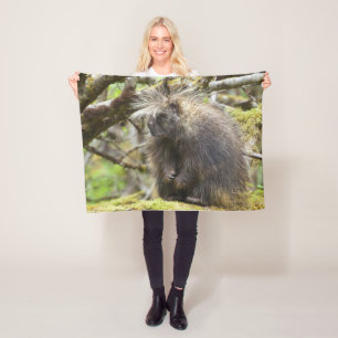 Determined Porcupine Fleece Blanket