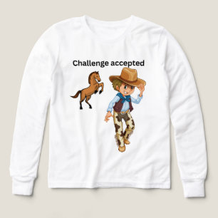 Determined young cowboy