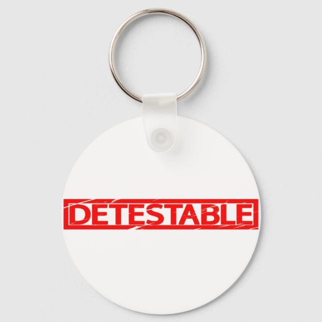 Detestable Stamp Key Ring (Front)
