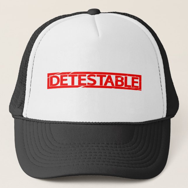 Detestable Stamp Trucker Hat (Front)