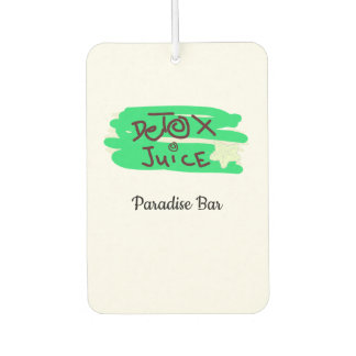 Detox Juice Sign green Car Air Freshener