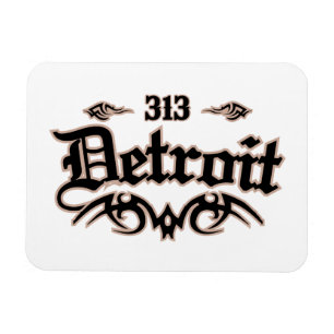 Detroit 313 magnet