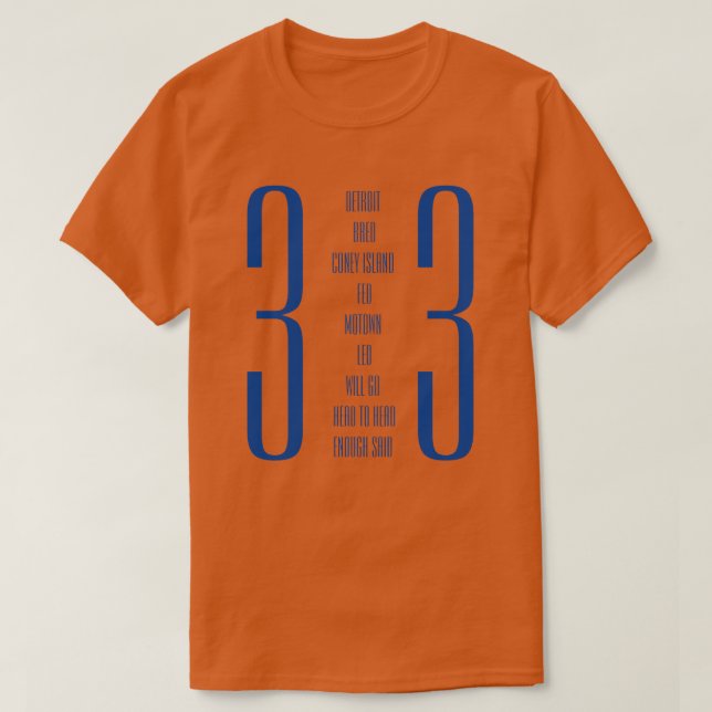 Detroit 313 T-Shirt (Design Front)