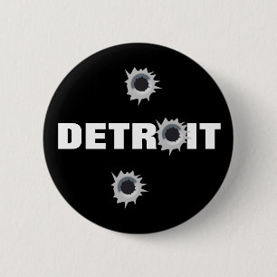 Detroit 6 Cm Round Badge