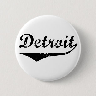 Detroit 6 Cm Round Badge
