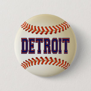 DETROIT BASEBALL 6 CM ROUND BADGE