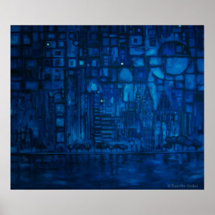 Detroit Blue I - Canvas Print