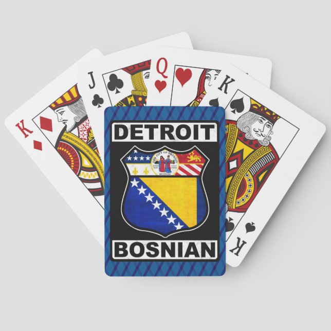 Detroit Bosnian American Card Deck (Back)