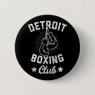Detroit Boxing Club - Vintage Boxer Gloves 6 Cm Round Badge