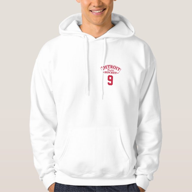 Detroit Builds Hockey Hooded Sweatshirt (Front)