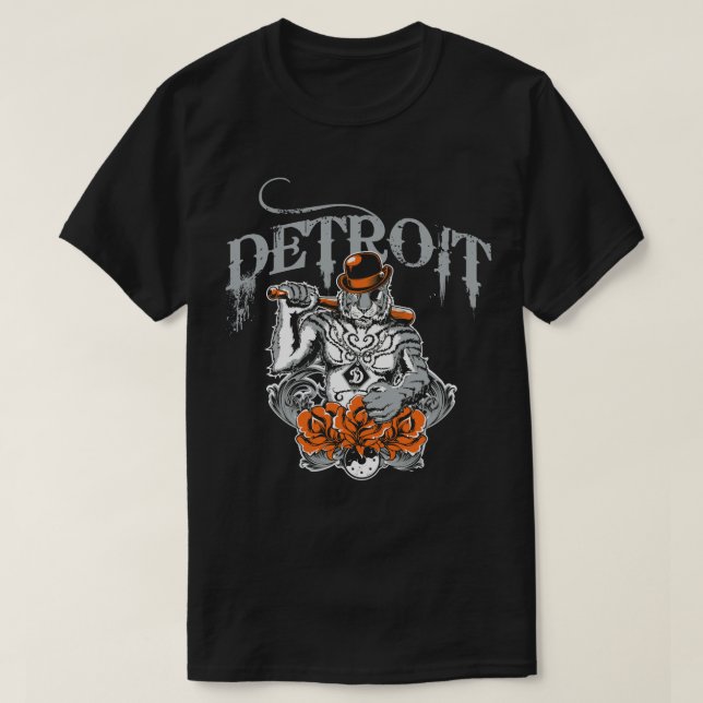 Detroit City Apparel for men women - Gangster Tige T-Shirt (Design Front)