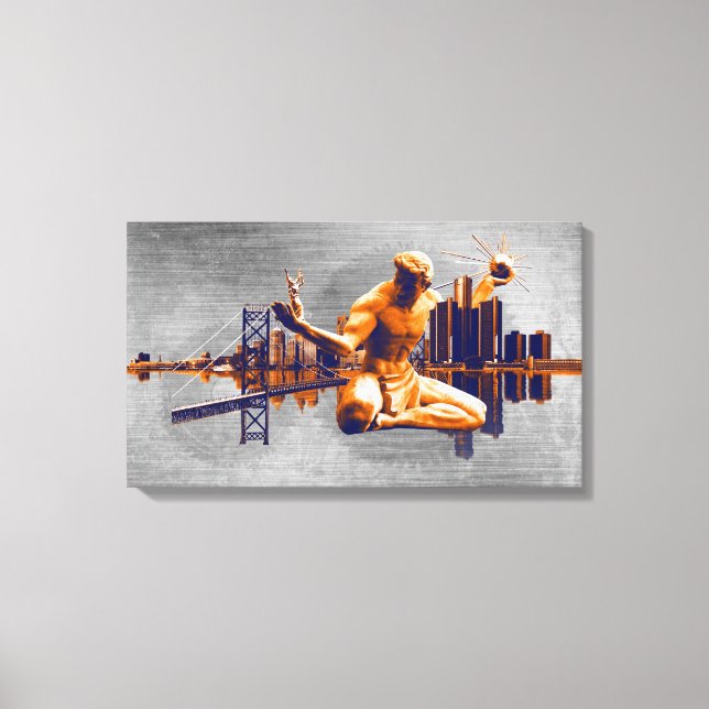 Detroit City Canvas Print (Front)