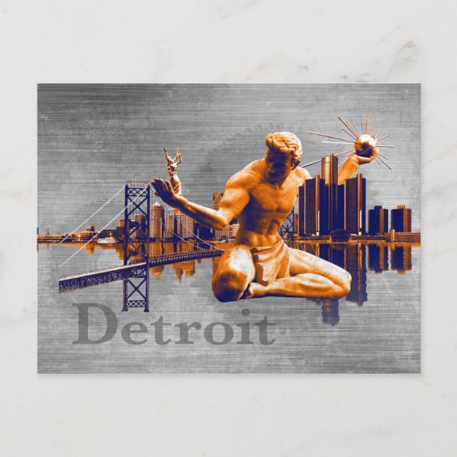 Detroit City Postcard (Front)