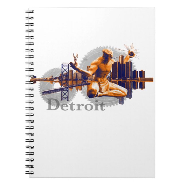 Detroit City Spiral Notebook (Front)