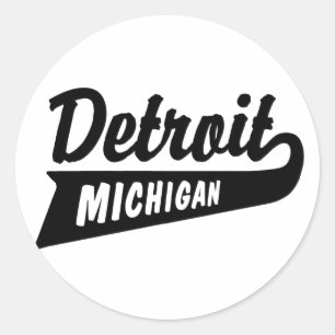 Detroit Classic Round Sticker