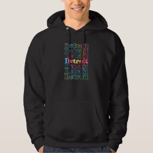 Detroit Cool Vintage Inspired 1 Hoodie