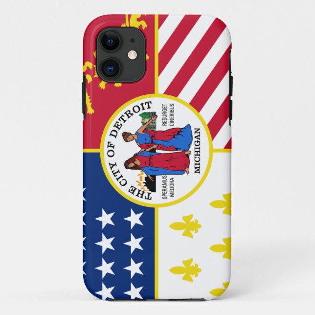 Detroit Flag Case-Mate iPhone Case (Back)