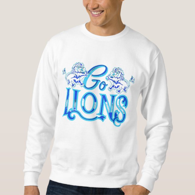 Detroit Football Team Fan Sweatshirt (Front)