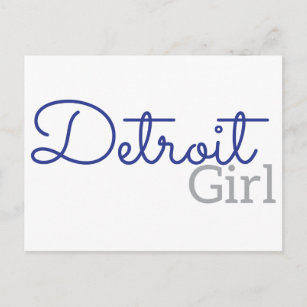 Detroit Girl Postcard