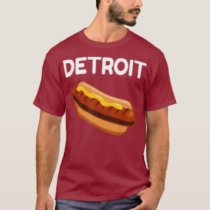 Detroit Hot dog city shirt awesome novelty shirt