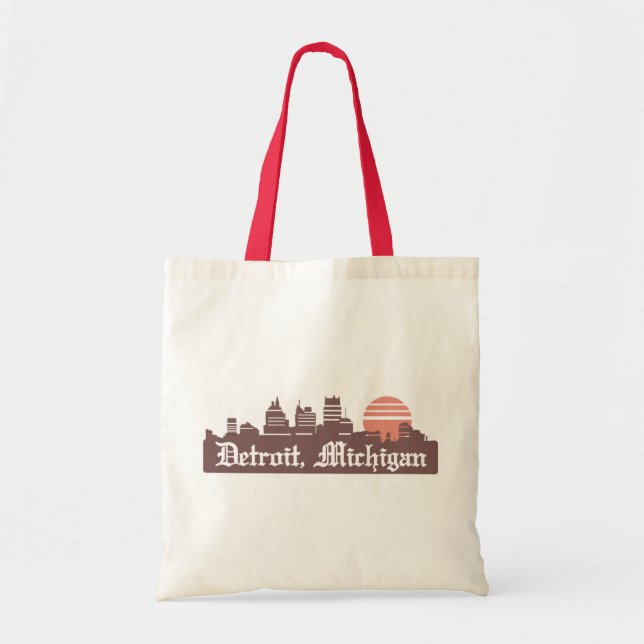 Detroit Linesky Tote Bag (Front)