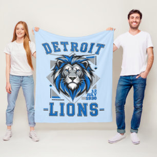 Detroit Lions  football Fleece Blanket