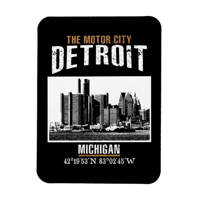 Detroit Magnet (Vertical)