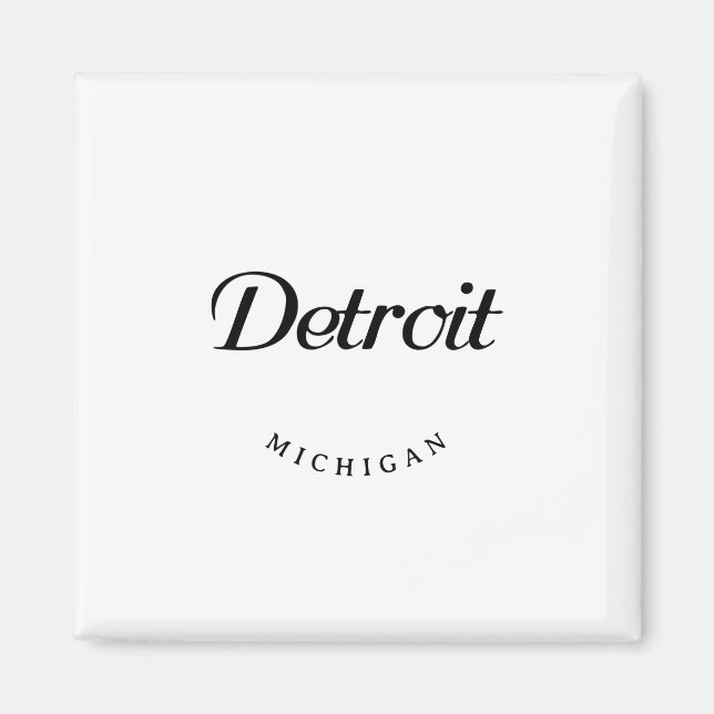 Detroit MI Magnet (Front)