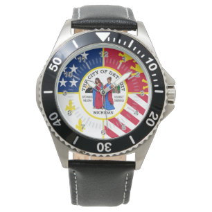 Detroit (Michigan) City flag Watch