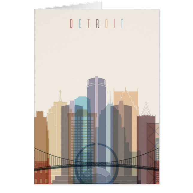 Detroit, Michigan | City Skyline (Front)
