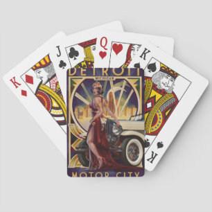 Detroit, Michigan Motor City Playing Cards