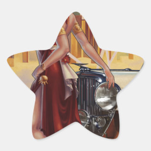 Detroit, Michigan   Motor City Star Sticker