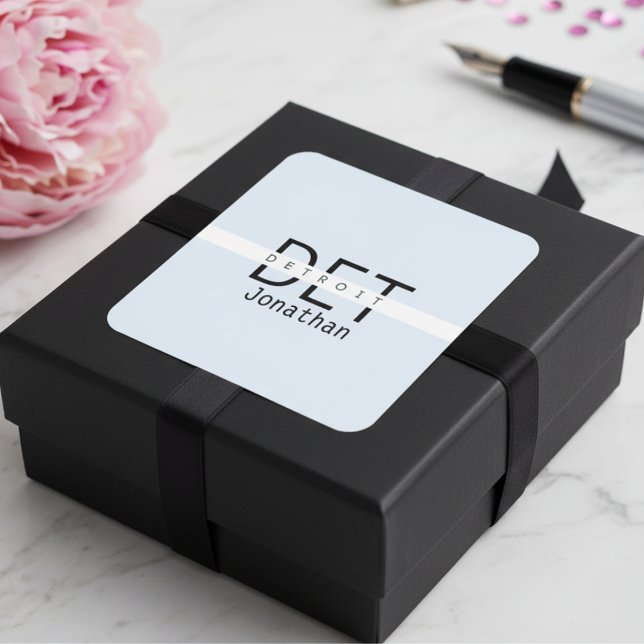 Detroit Michigan Personalised Sticker (Detroit Michigan Personalized Sticker)